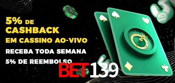 Promoções do cassino ao Vivo bet139